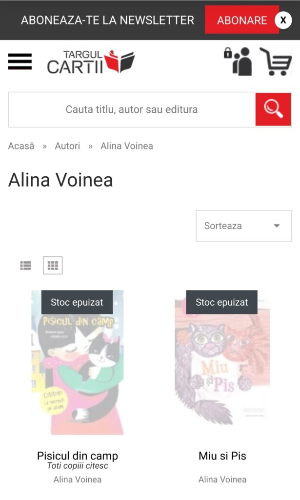 Cărți de Alina Voinea la anticariat